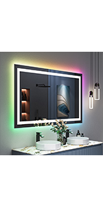 60x36 RGB LED Bathroom Mirror