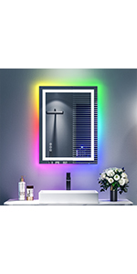 20x28 RGB LED Bathroom Mirror
