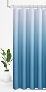 Blue Grey Ombre Shower Curtain