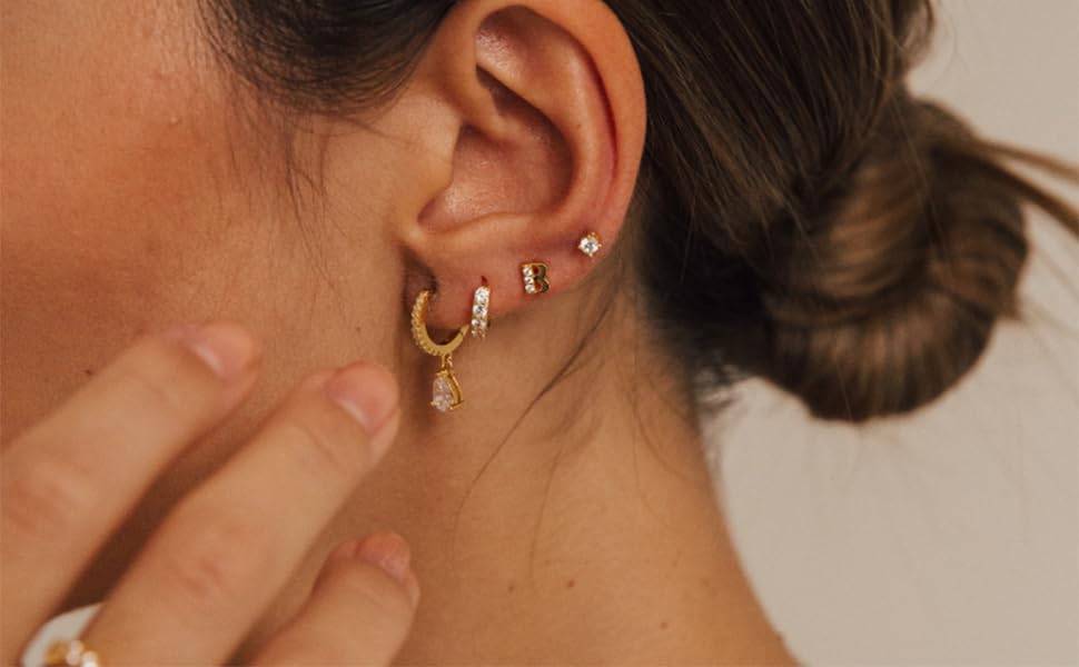 gold plated earrings