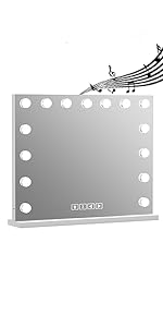 vanity mirror with lights and bluetooth