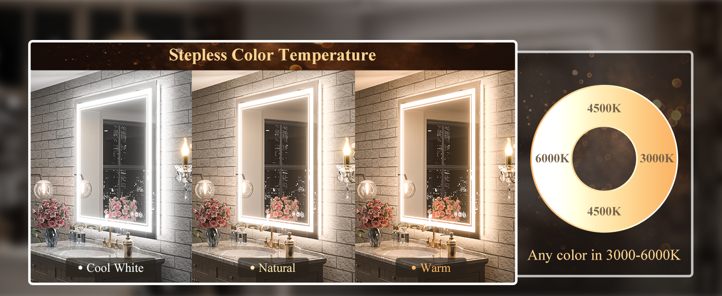 stepless color temperature