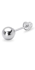 14k solid white gold