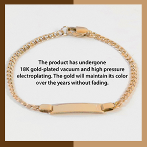 baby bracelets for girls Vacuum plating
