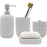 Murmure Bathroom Accessories Set, Bathroom Toothbrush Holder Set Bathroom Accessories Lotion Soap Dispenser Set Modern Bathro