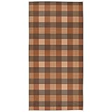 susiyo Fingertip Towel Brown Checkered Plaid Towel 30 x 15 inch Washcloth Decor Fingertip Hand Towels
