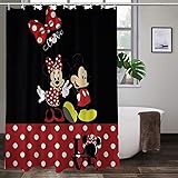 CPAPS Anime Shower Curtain Cute Theme Shower Curtain Art Curtain for Home Bathroom Bathtub Gym Hotel Decor Gift 60x72 Inch