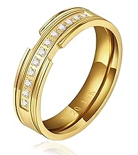 5mm Groove CZ Ring