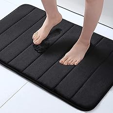 Buganda Memory Foam Bath Mat Rug, 24" x 16", Ultra Soft and Non-Slip Bathroom Rugs, Water Absorbent and Machine Washable Bath