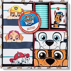Paw Patrol Paws and Brave Shower Curtain and Hook Set