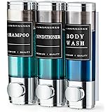 Cabo Deseado Shower Soap Dispenser Wall Mounted No Drill Shampoo Dispenser for Shower Wall Shampoo and Conditioner Dispenser