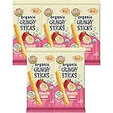 Earth's Best Organic Baby Food, Dissolvable Teething Snack for Babies 6 Months and Older, Strawberry Banana Crunchy Sticks, .