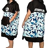 Steepline Kids Towel Robe - Hooded Beach Towel for Ages 5-12, Ideal for 2'11”-4'12” Tall - Comfortable Swim Robe for Boys and