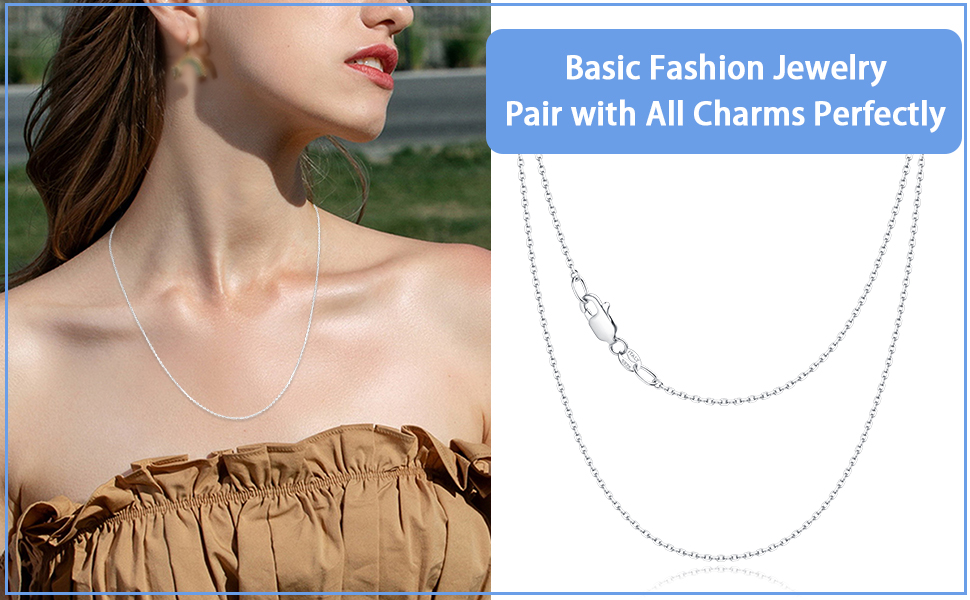 sterling silver chain for women