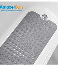 big grey bathtub mat