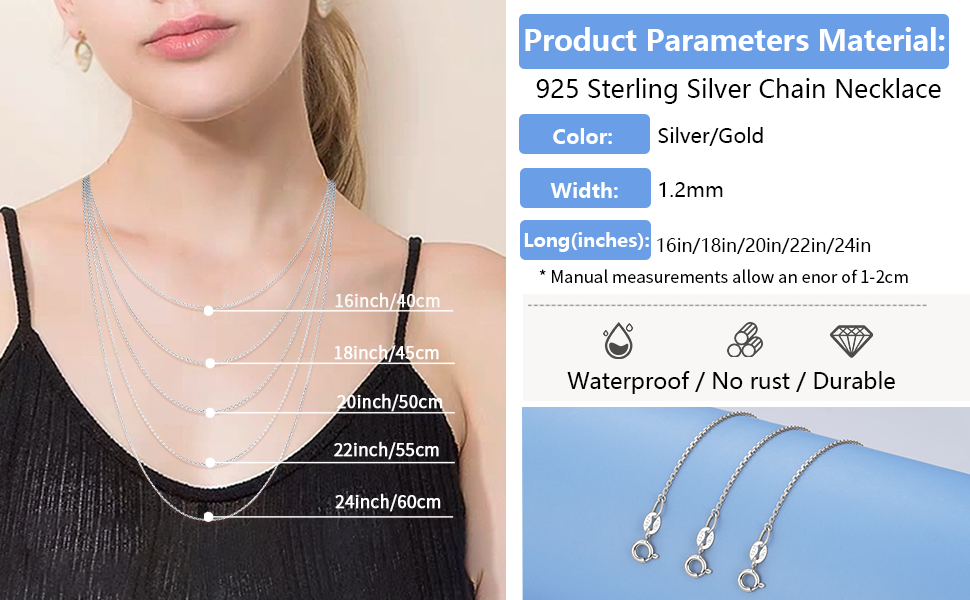 silver chain for women