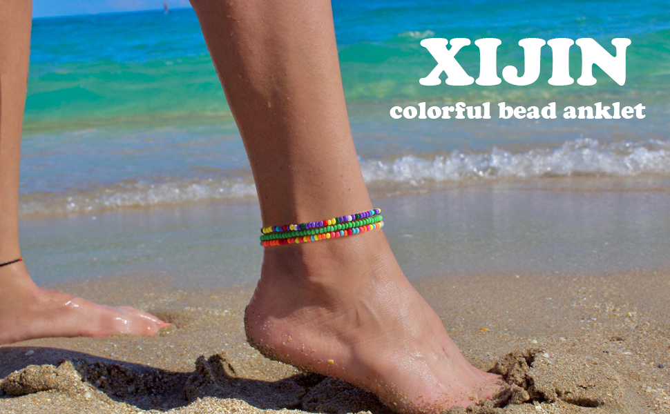 bead anklet set