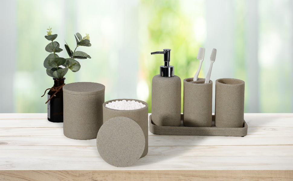 zccz bathroom accessories set 6 bathroom sets bathroom soap dispenser set farmhouse bathroom decor