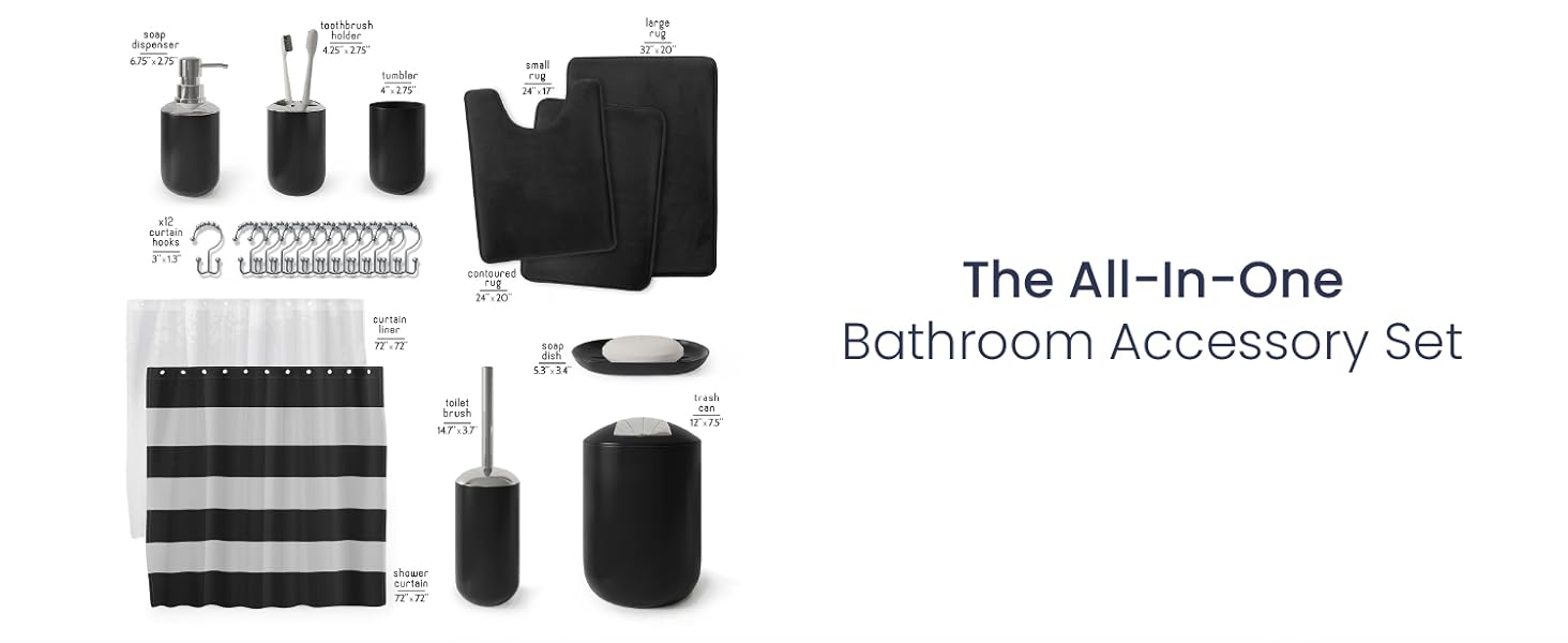 CC Bathroom Accessory Set