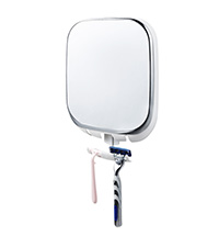 Shower Mirror with razor holder