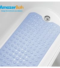 big baby blue bathtub mat
