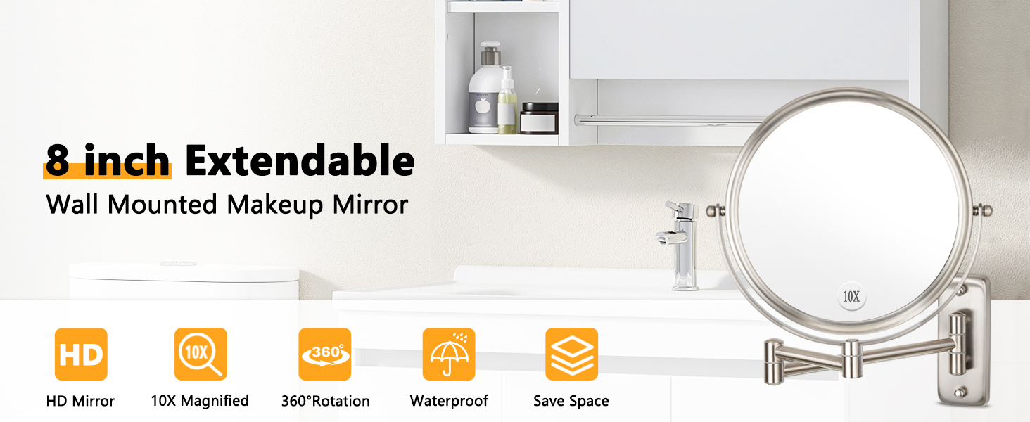 makeup mirror wall mounted