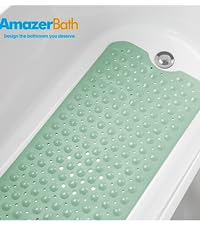big mint green bathtub mat