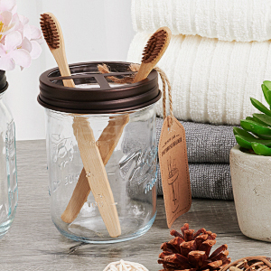 MASON JAR TOOTHBRUSH HOLDER
