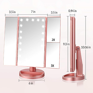 make up mirror with light