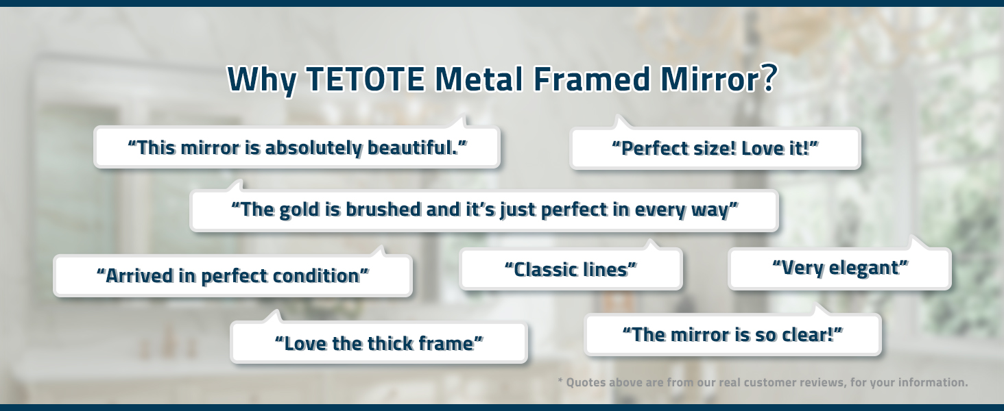 Metal Framed Mirror