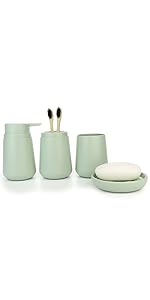 IMAVO bathroom accessories set 4pcs green