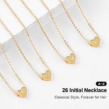 Heart Initial Necklace