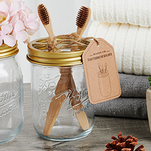 MASON JAR TOOTHBRUSH HOLDER