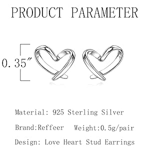 tiny heart stud earrings for girls love heart stud earrings