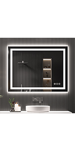 48x36 LED Bathroom Mirror