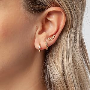 gold hoop earrings for women