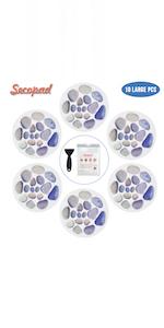 Cobblestone non slip bathtub stickers